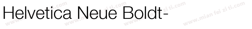 Helvetica Neue Boldt字体转换